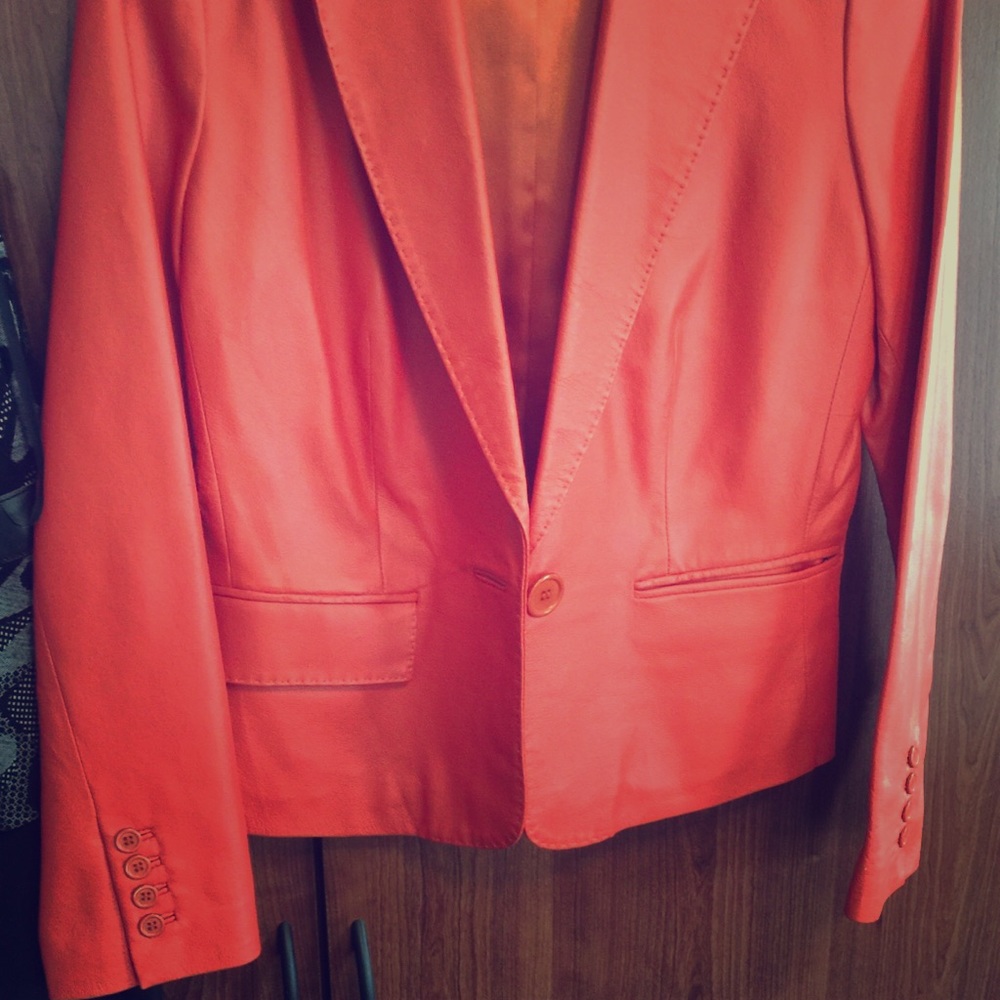 Leather Blazer